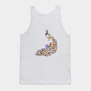 Peacock colorful design Tank Top